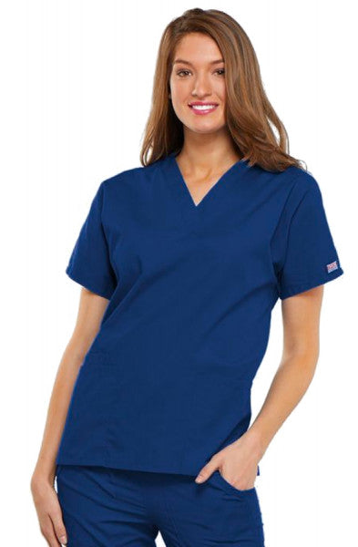 Cherokee Unisex Scrub Top - Royal Blue