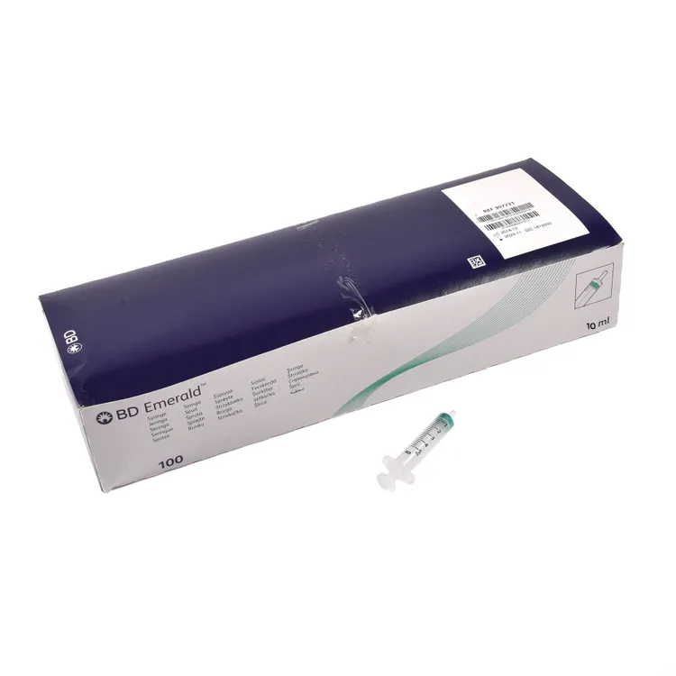 BD Emerald Hypodermic Syringe - Luer Slip Concentric - 10ml x 100