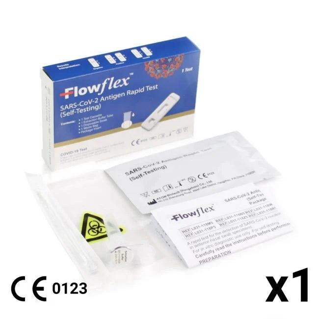 Dark Slate Blue Flowflex Lateral Flow Test COVID-19 Test Kits [Acon]