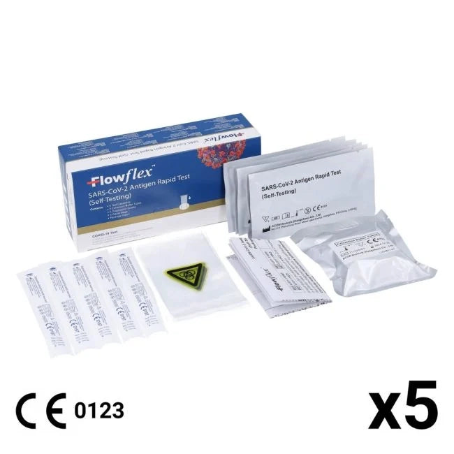 Light Gray Flowflex Lateral Flow Test COVID-19 Test Kits [Acon]