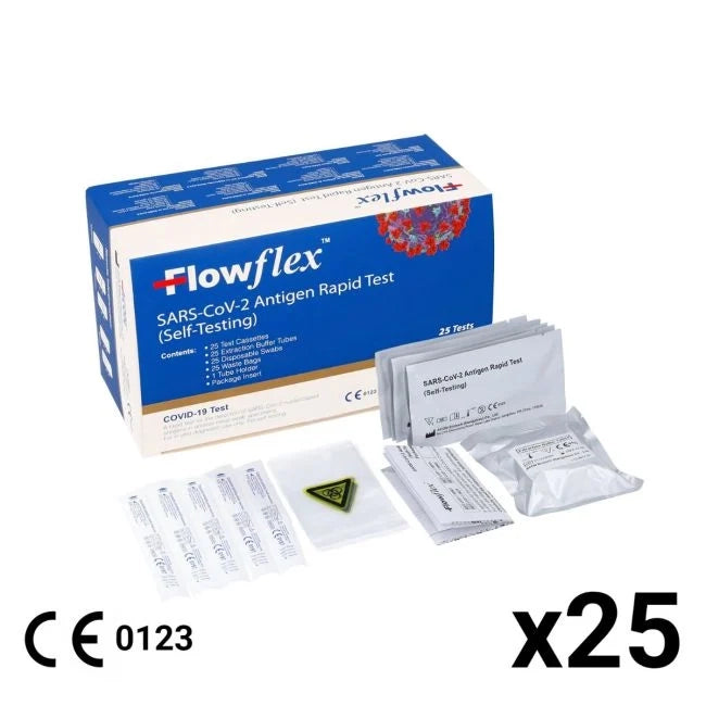 Dark Slate Blue Flowflex Lateral Flow Test COVID-19 Test Kits [Acon]