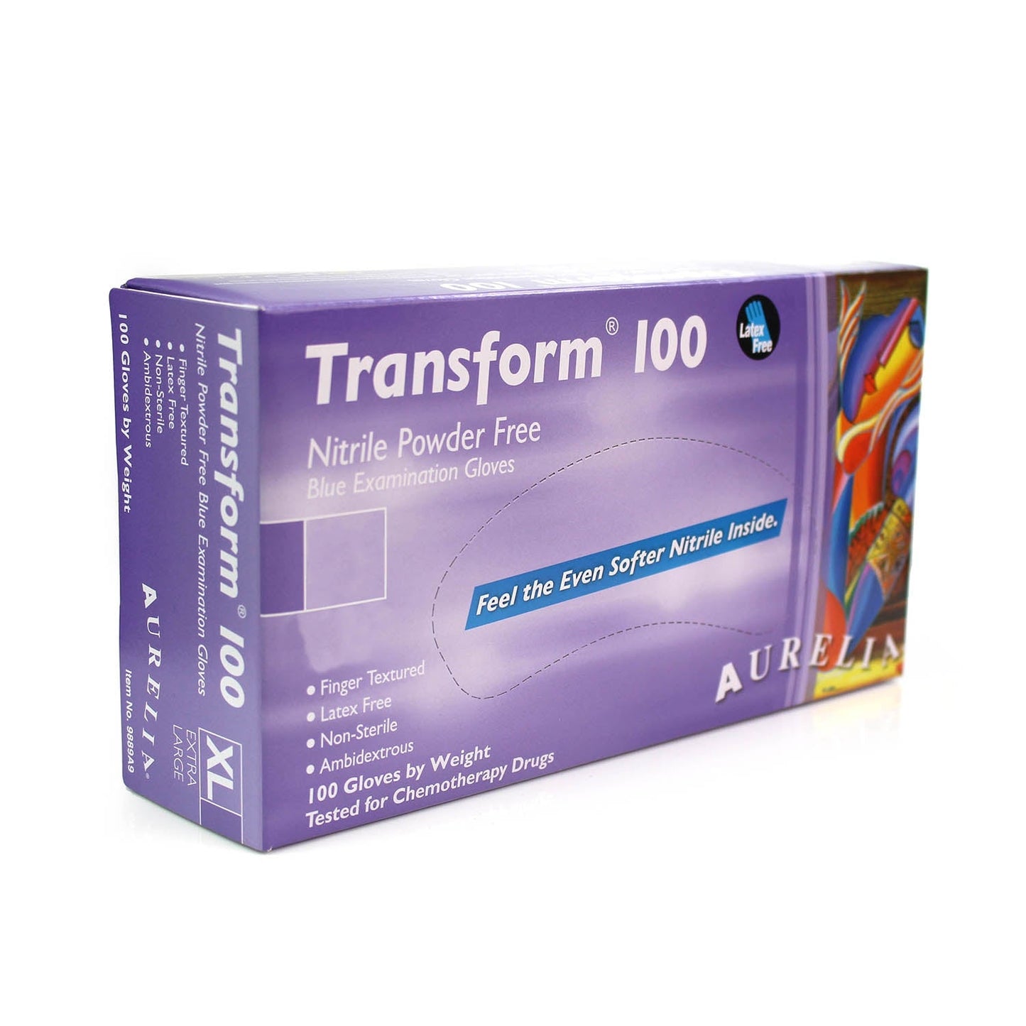 Aurelia ® Transform ® - Thin Powder-Free Nitrile Examination Gloves - XS - x100