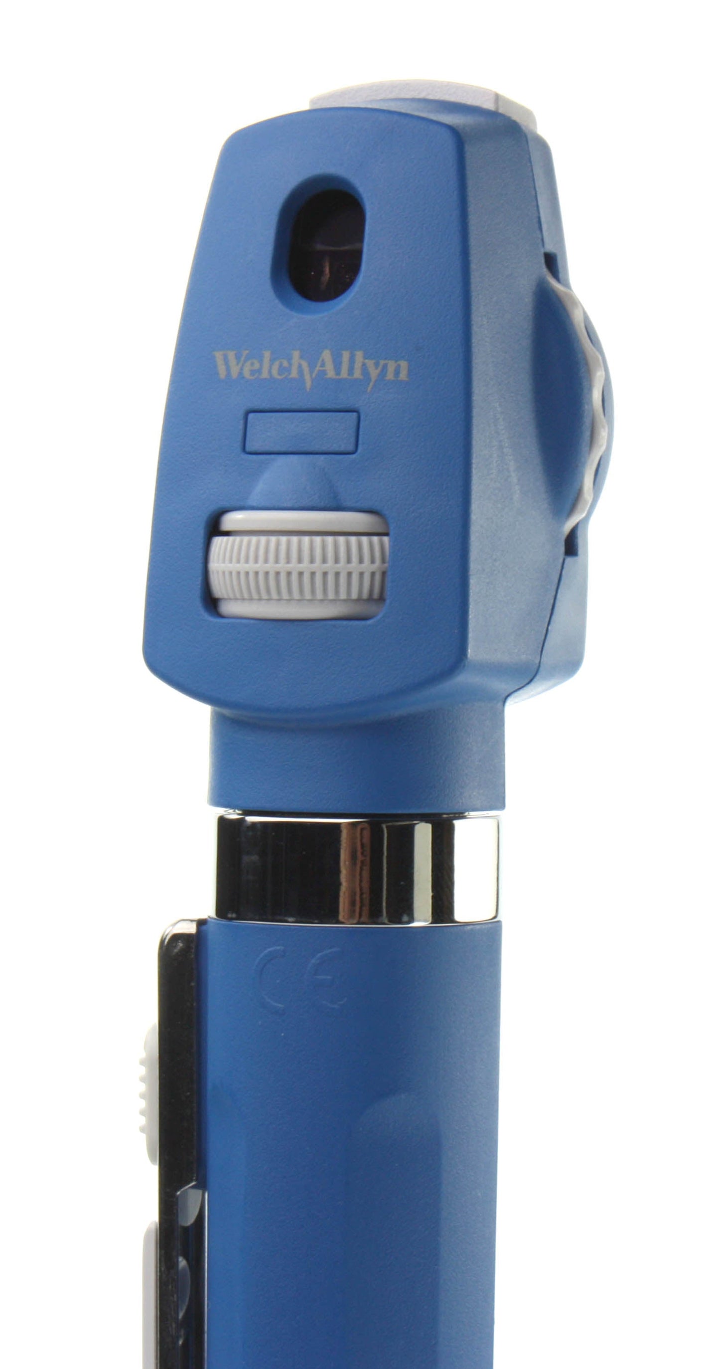 Welch Allyn Pocket Plus LED Ophthalmoscope - Blue with Handle & Soft Case