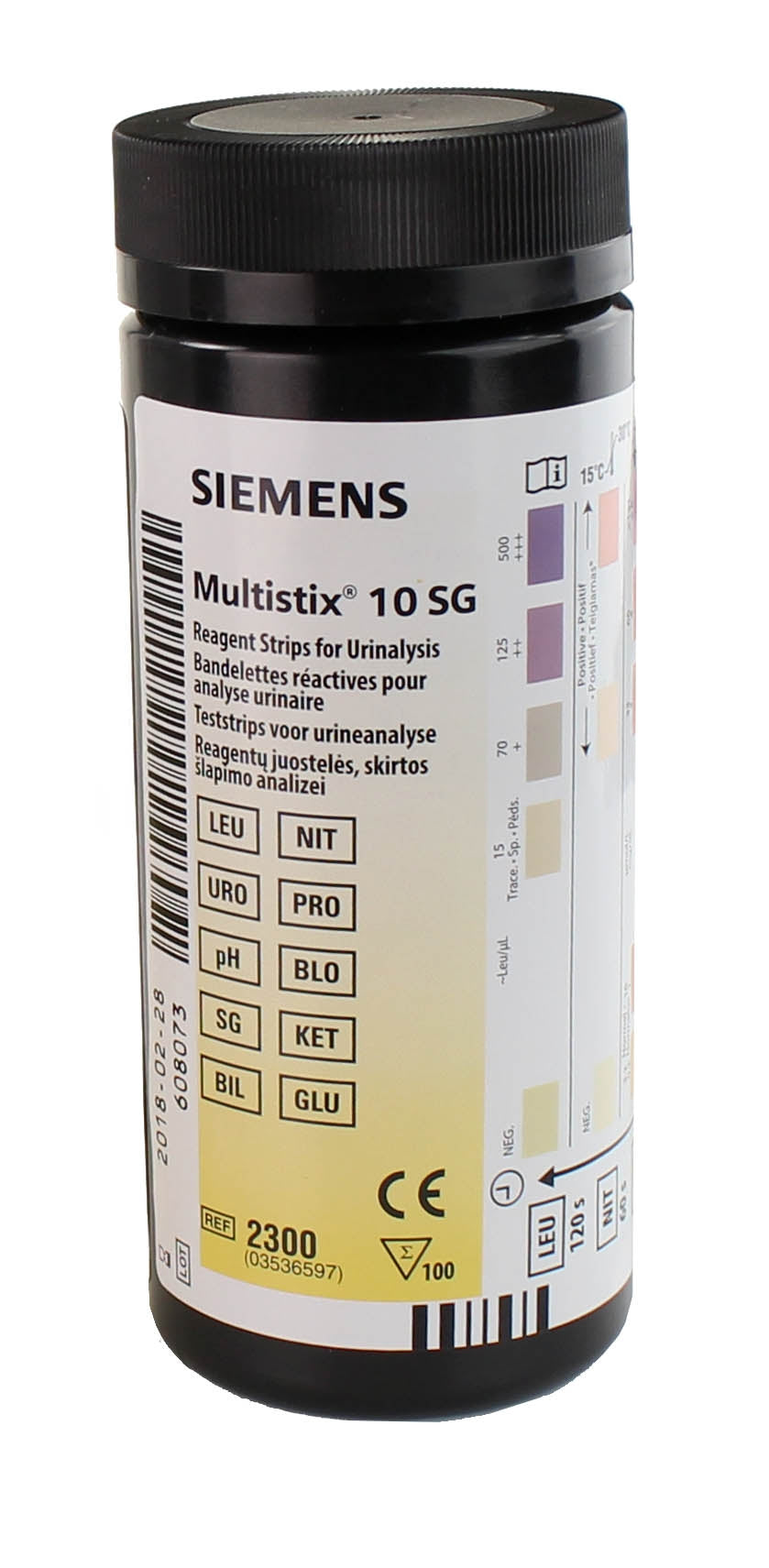 Siemens Multistix 10SG Urinalysis Strips x 100