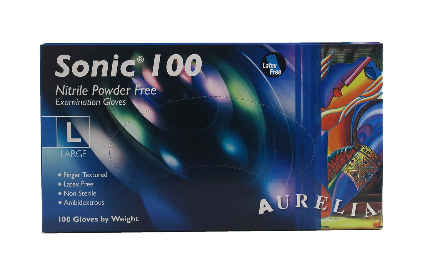 Aurelia Sonic 100 Nitrile Powder-Free Examination Gloves - Non Sterile