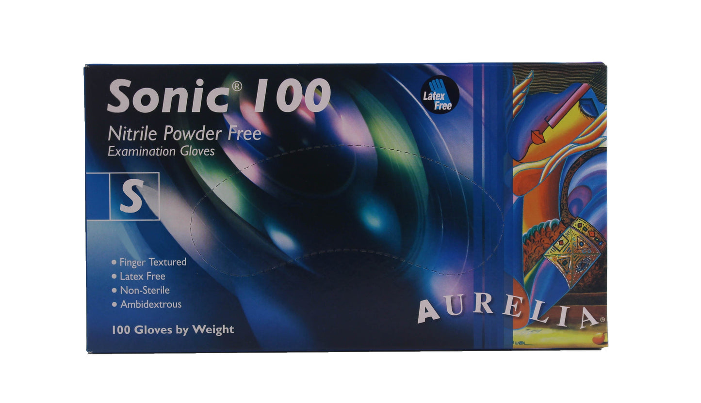 Aurelia Sonic 100 Nitrile Powder-Free Examination Gloves - Non Sterile
