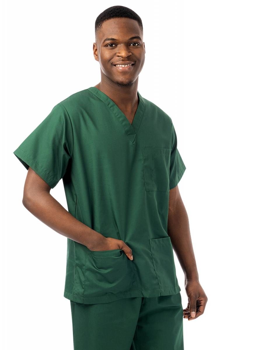 Scrub Suit (Top & Trousers) - Bottle Green