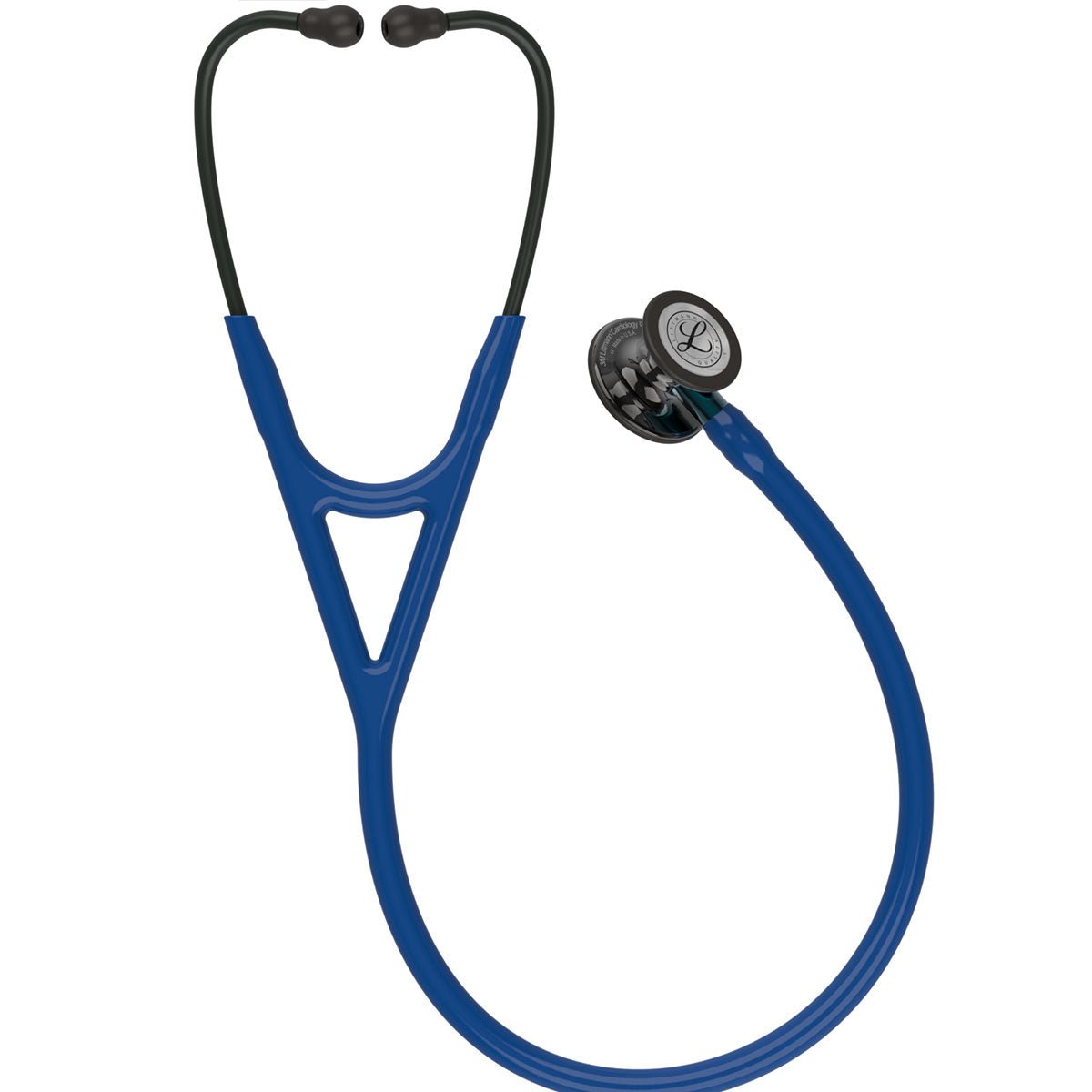 Littmann Cardiology IV Stethoscope – Navy Tube – Blue Stem – Polished Smoke Chest Piece - 6202 - Medscope