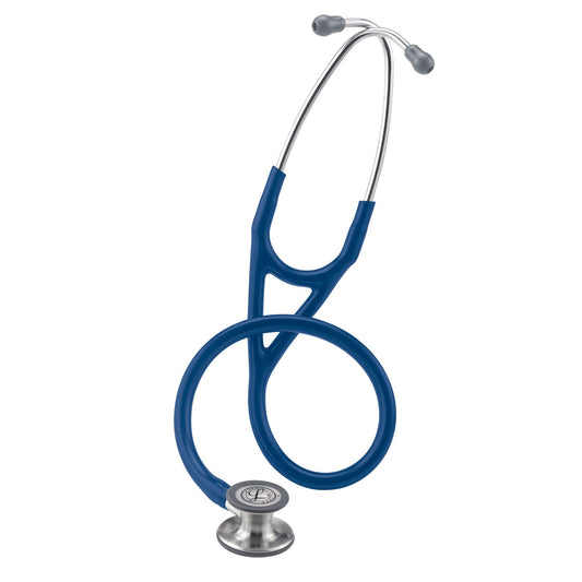 Light Gray Littmann Cardiology IV Diagnostic Stethoscope: Navy Blue 6154