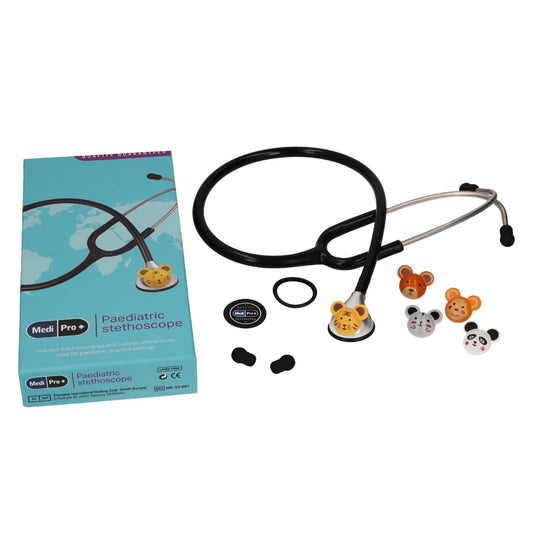 Paediatric Stethoscope With Clip-on Animal Faces