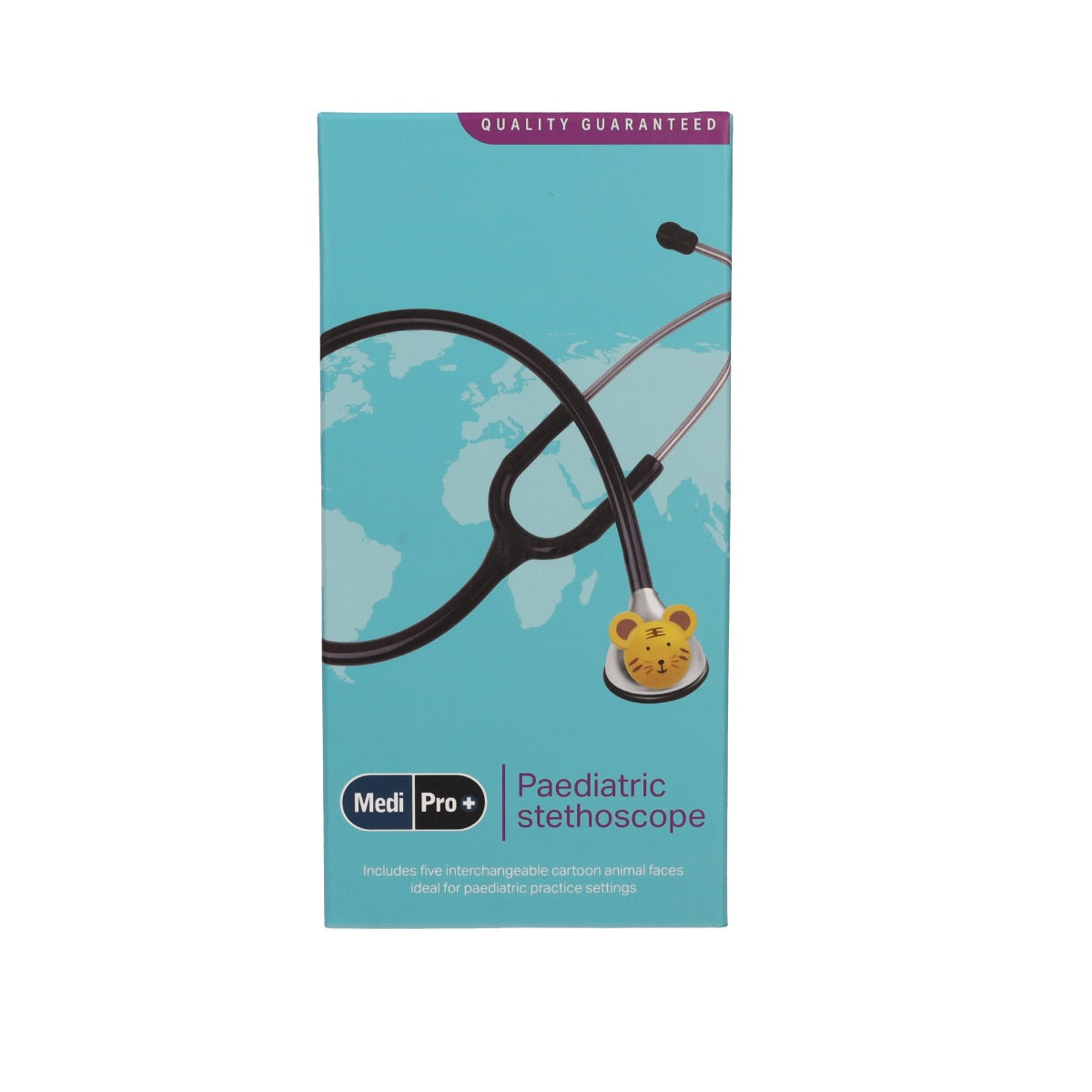 Paediatric Stethoscope With Clip-on Animal Faces