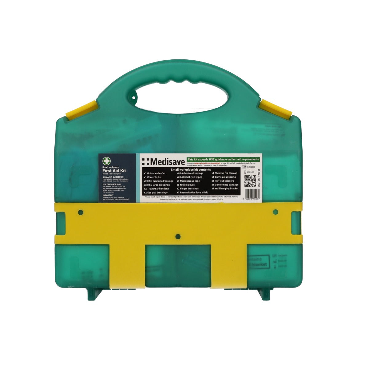 BS8599-1:2019 Workplace First Aid Kit - Medium