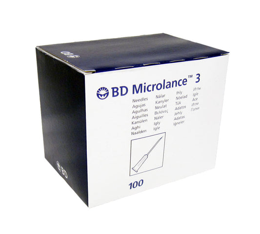 BD Microlance™ Hypodermic Needle, 18 G pink, 40 mm, 1½" per 100