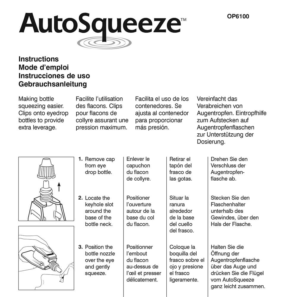 Owen Mumford AutoSqueeze - Eye Drop Aid - Medscope