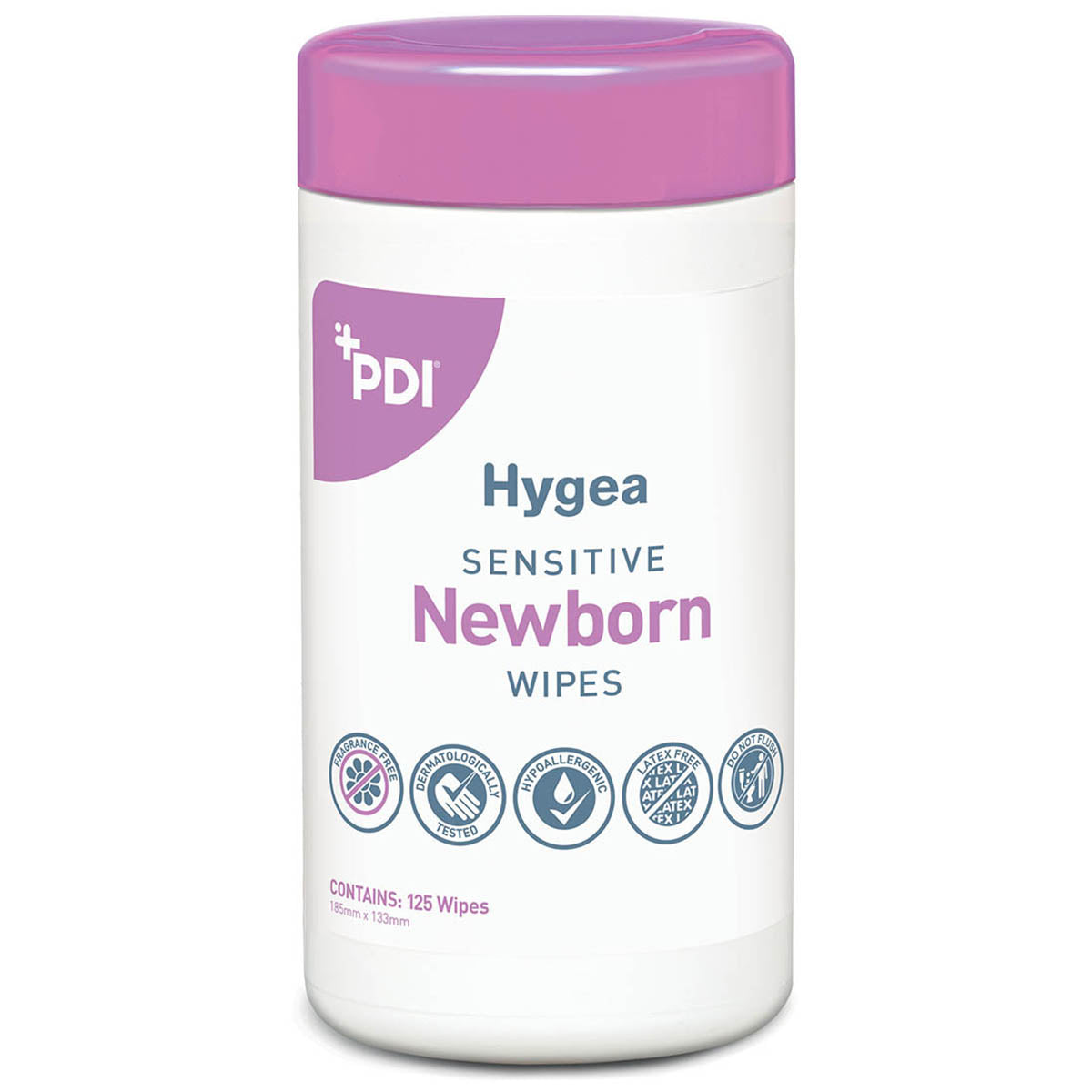 Hygea Newborn Sensitive Wipes - Small Canister (125)