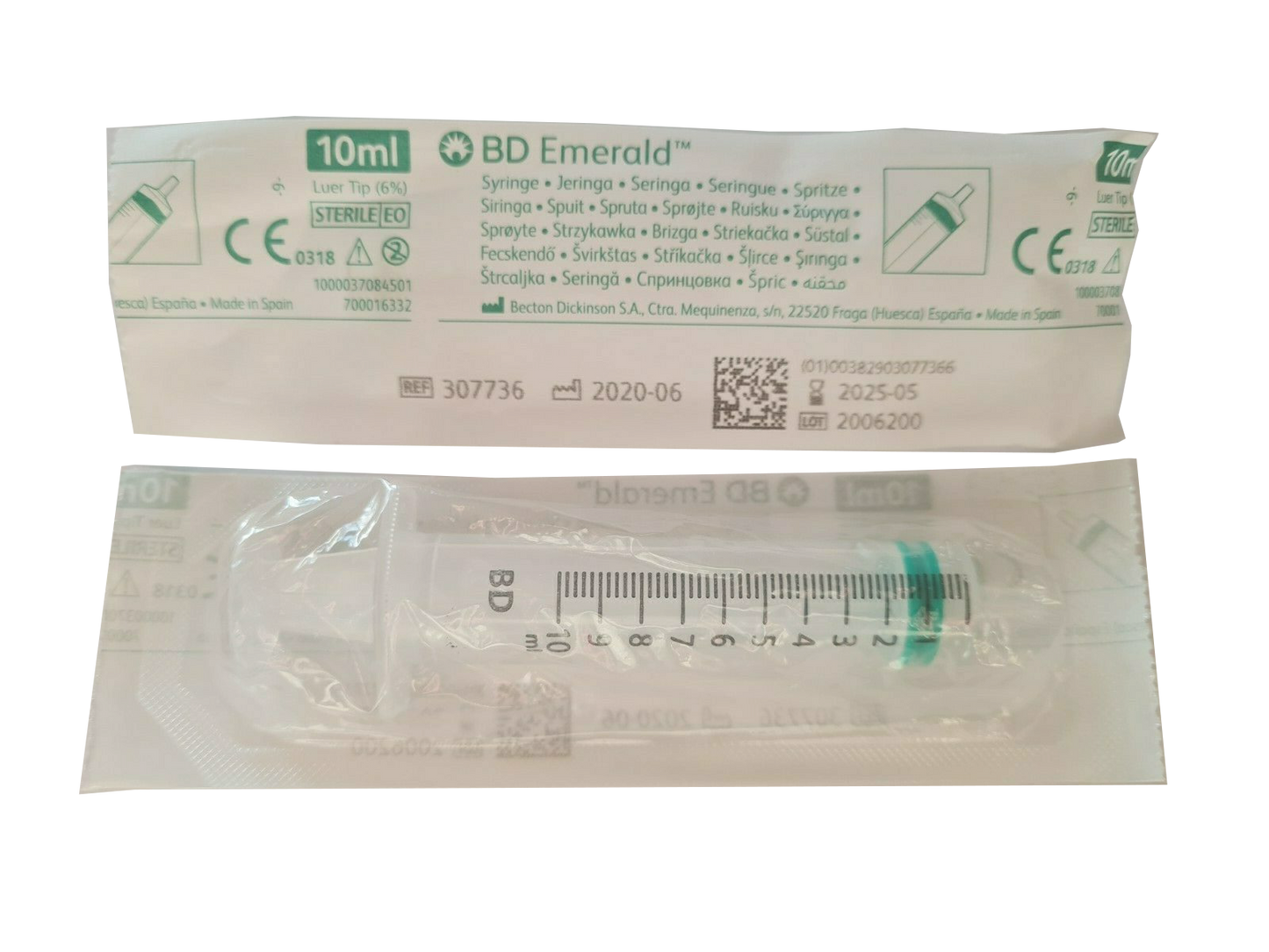 BD Emerald Hypodermic Syringe - Luer Slip Concentric - 10ml x 100