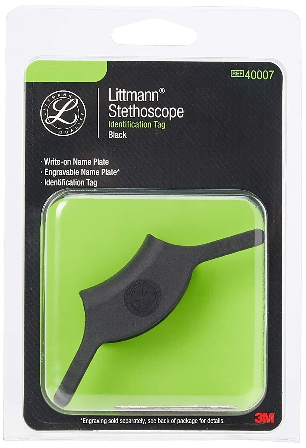 Littmann ID Black ID Tag