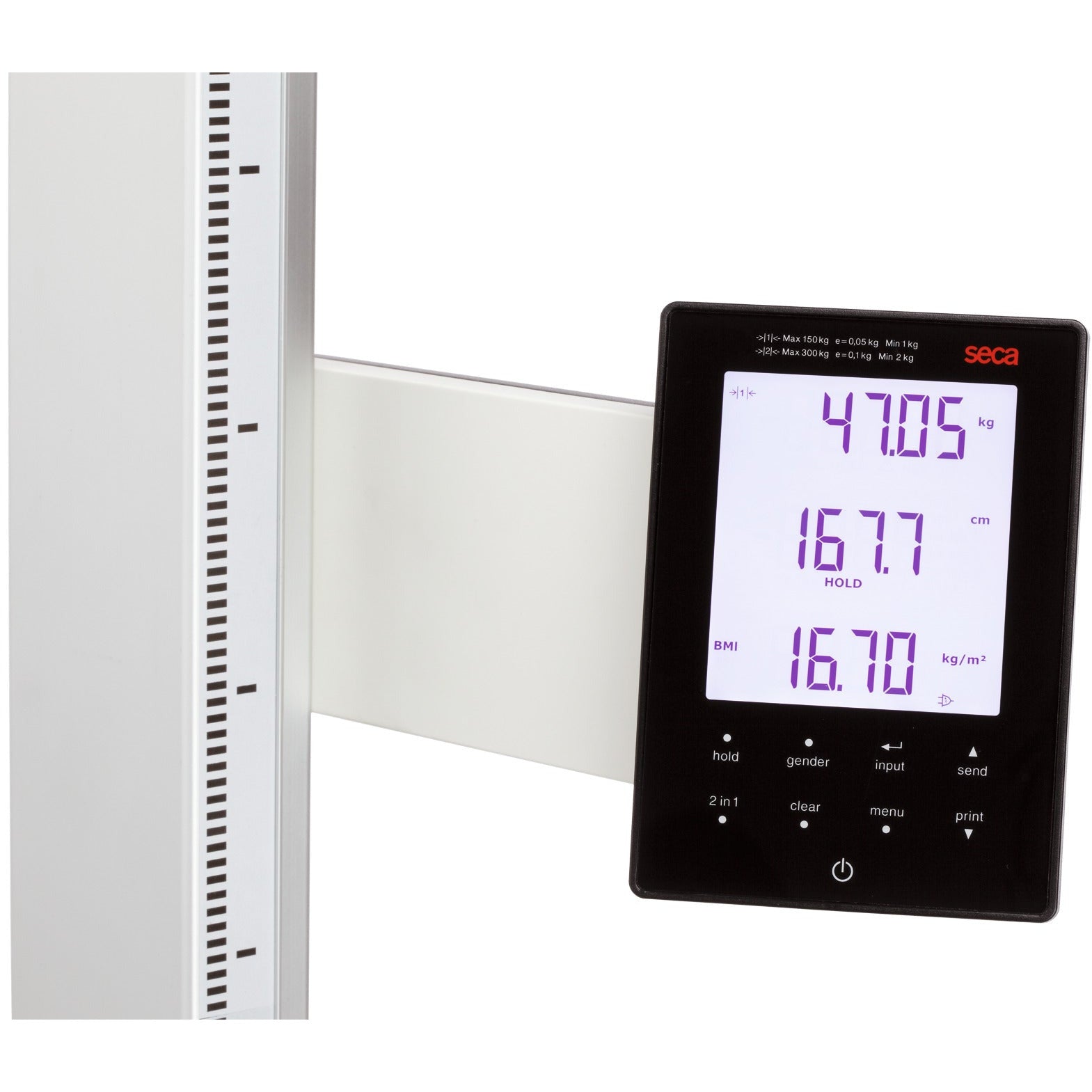 Black seca 285 - EMR-Validated Measuring Station for Height and Weight (Class III medically approved)