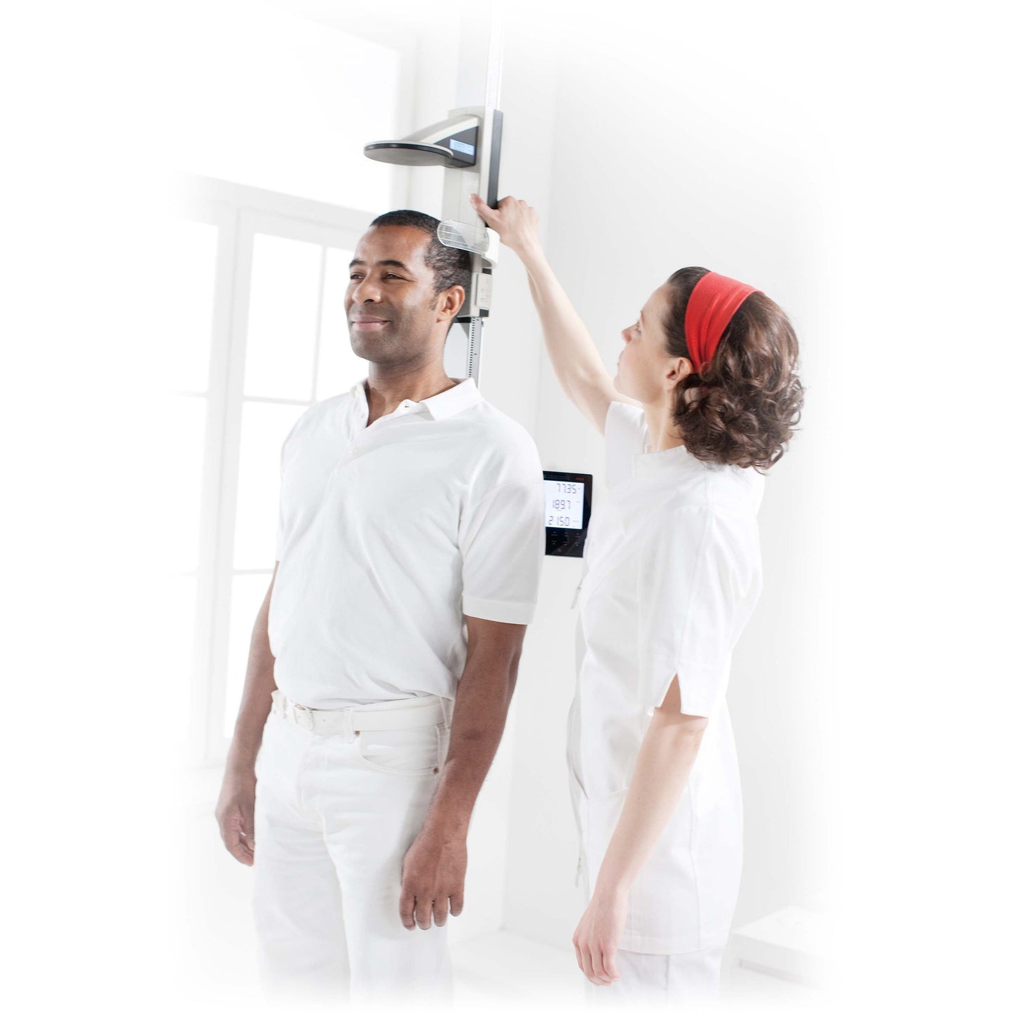 Lavender seca 285 - EMR-Validated Measuring Station for Height and Weight (Class III medically approved)