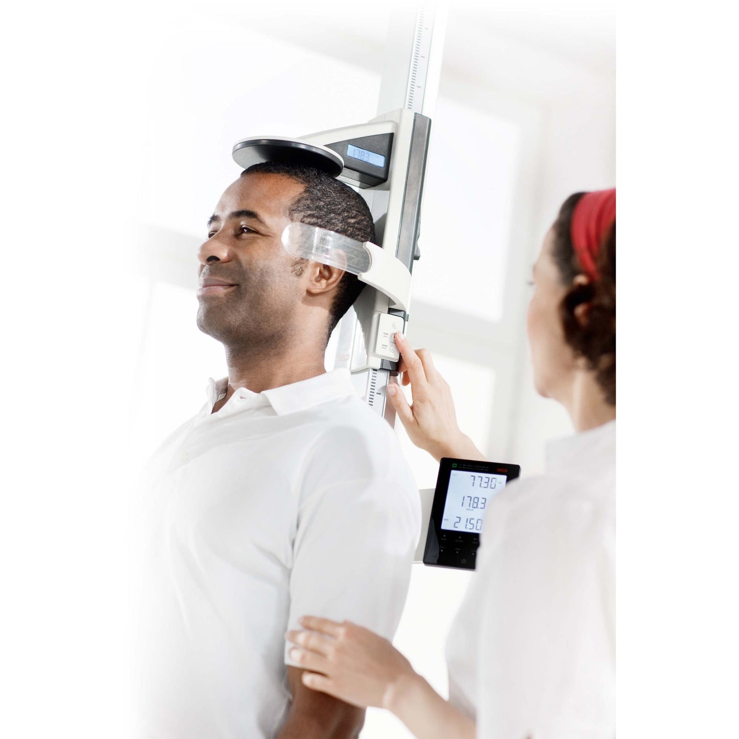 Antique White seca 285 - EMR-Validated Measuring Station for Height and Weight (Class III medically approved)