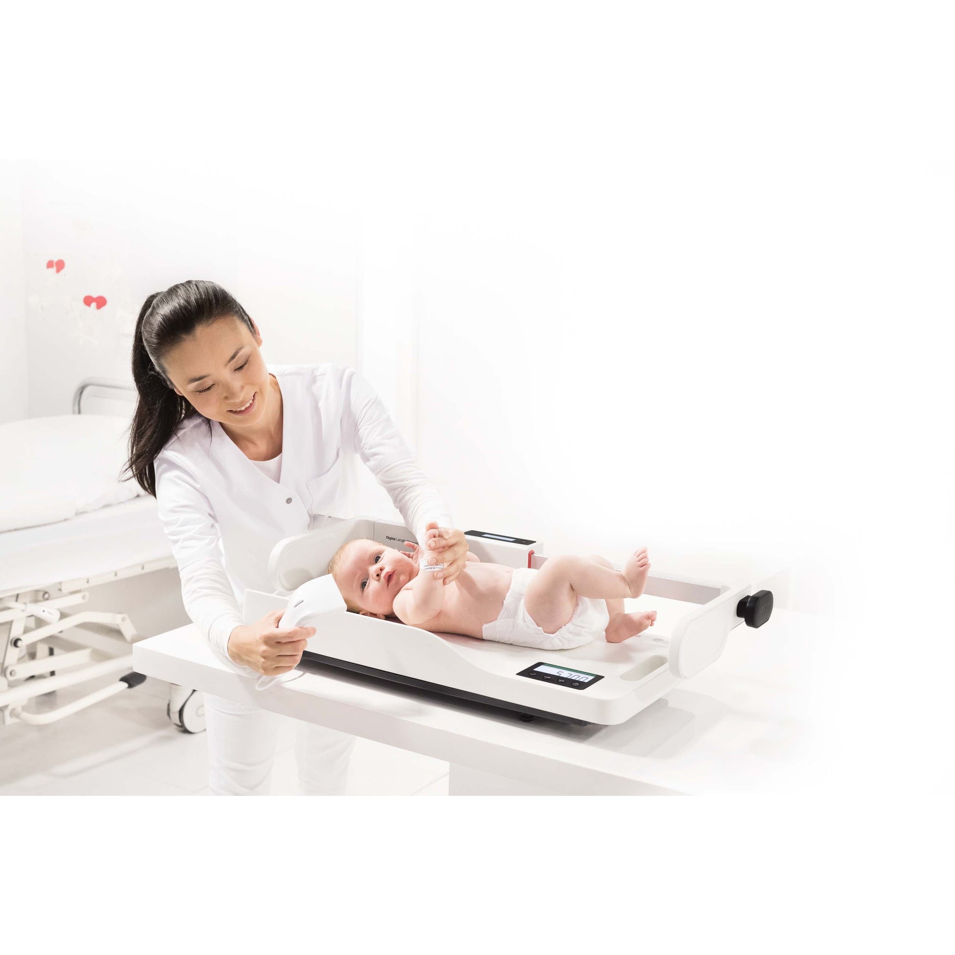 Antique White seca 336 i - EMR-validated baby scale with Wi-Fi function (Class III medically approved)