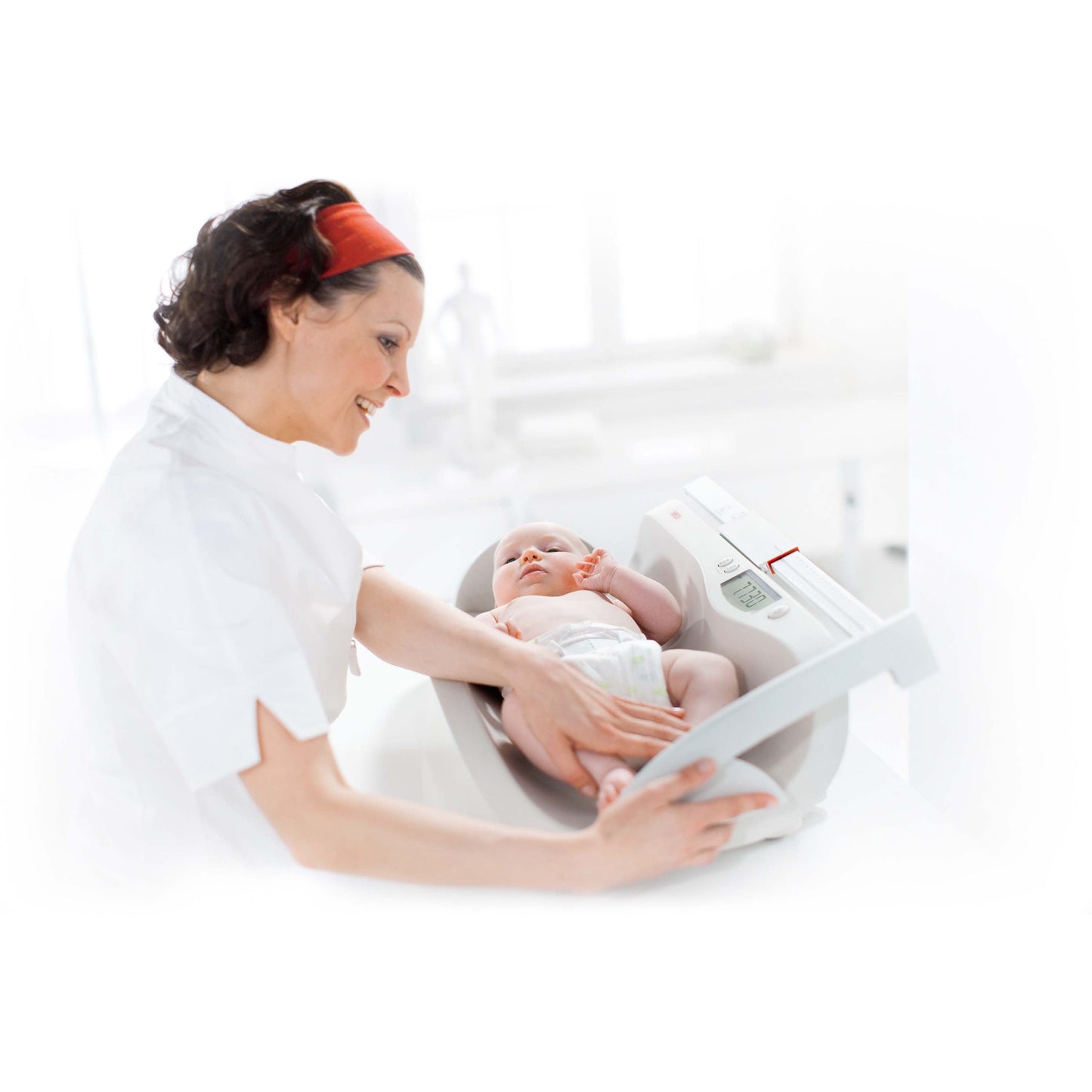 Antique White seca 376 - Baby Scale with Extra Large Weighing Tray [Class III Medically Approved]