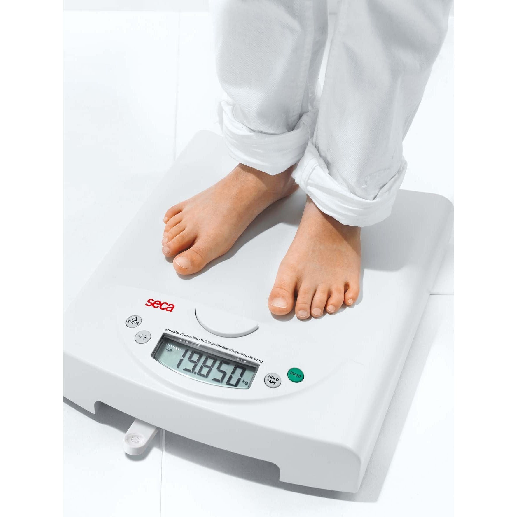 Lavender seca 384 - 2-in-1 Mobile Baby Scale and Flat Scale for Toddlers (Class III medically approved)