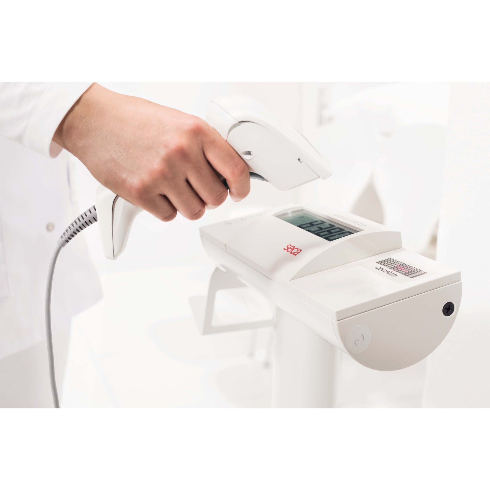 Beige seca 704 - EMR-validated column scale with 300 kg capacity