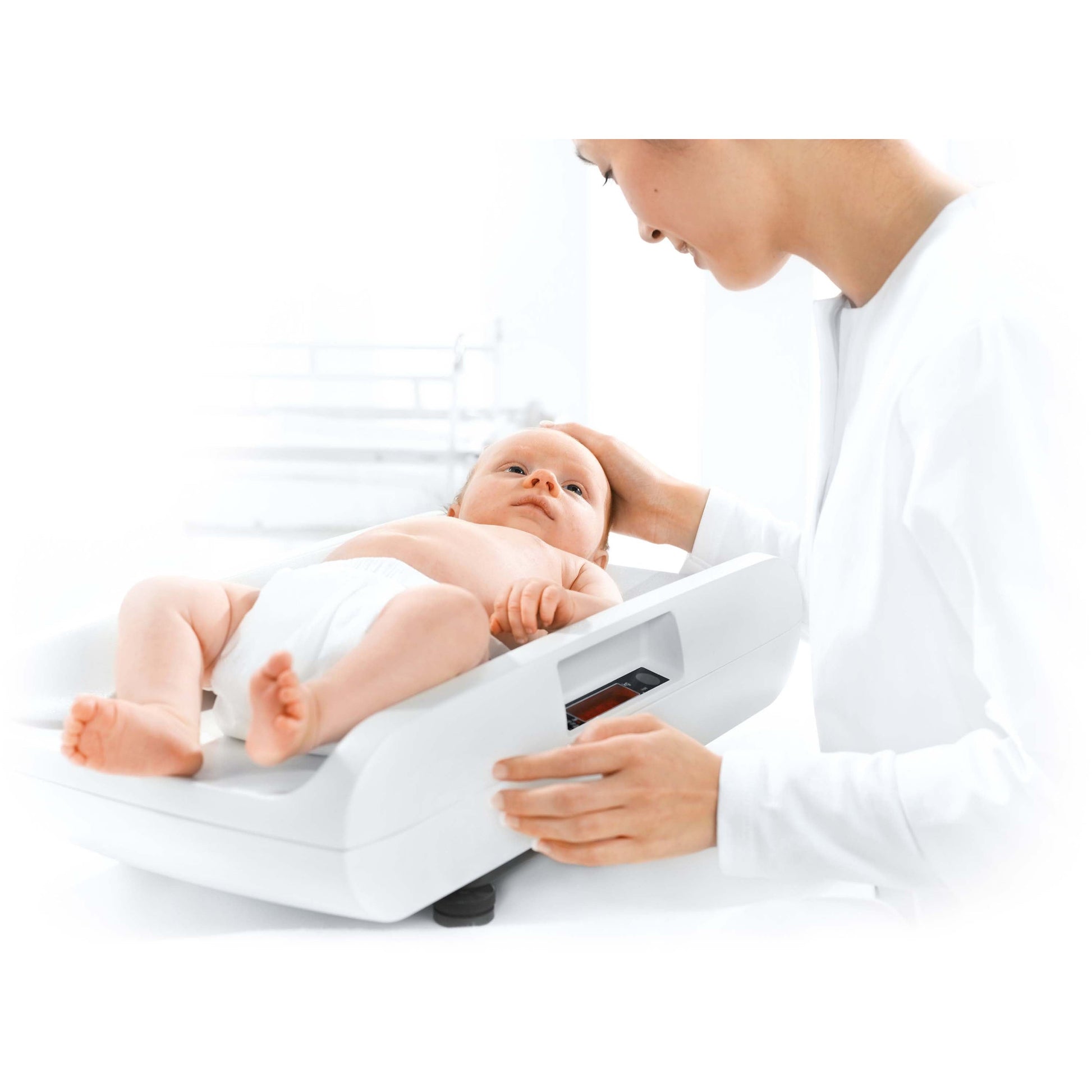 Antique White seca 757 - EMR-Validated Baby Scale with Very Precise Graduation