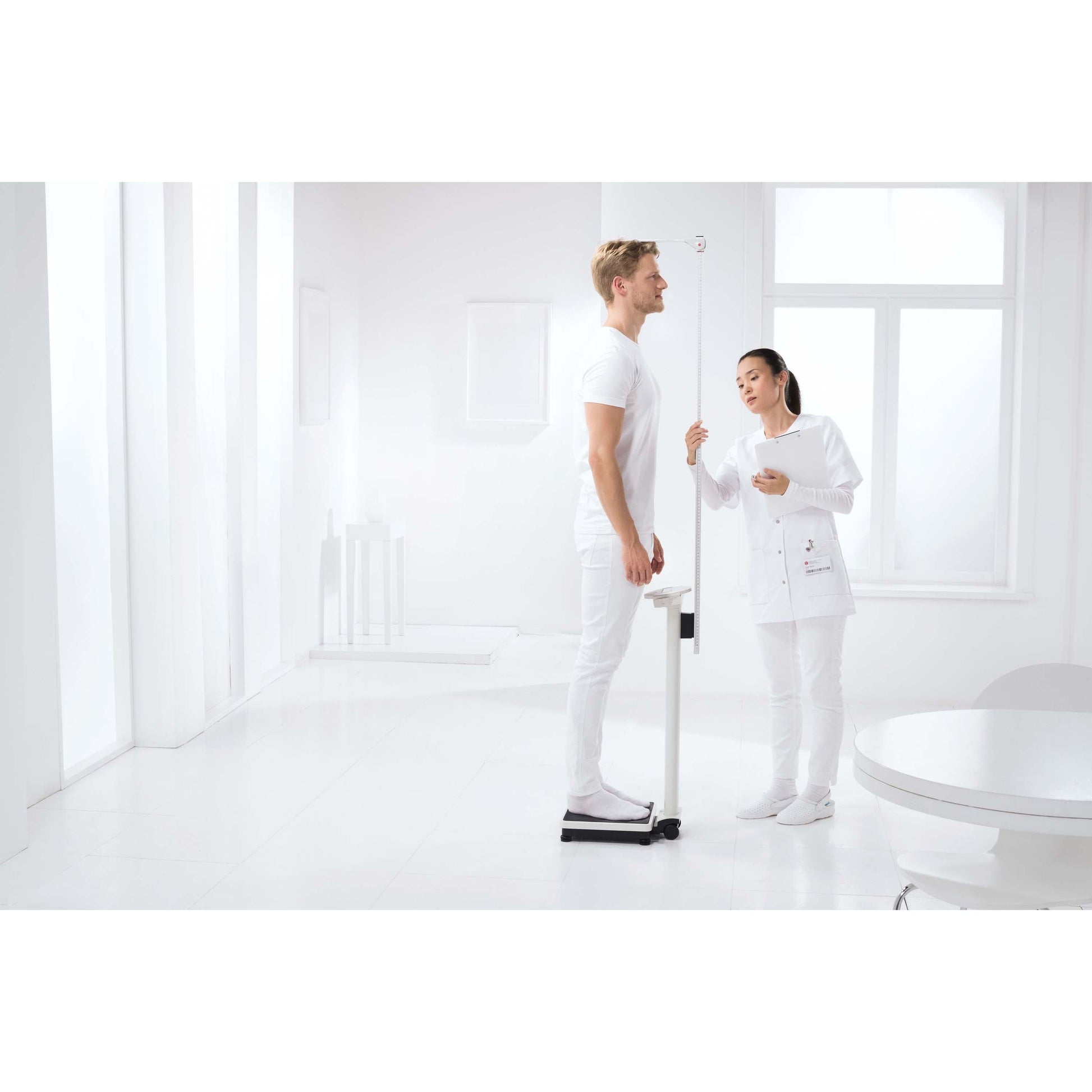 Lavender seca 799 - Digital column scale with BMI function (Class III medically approved)