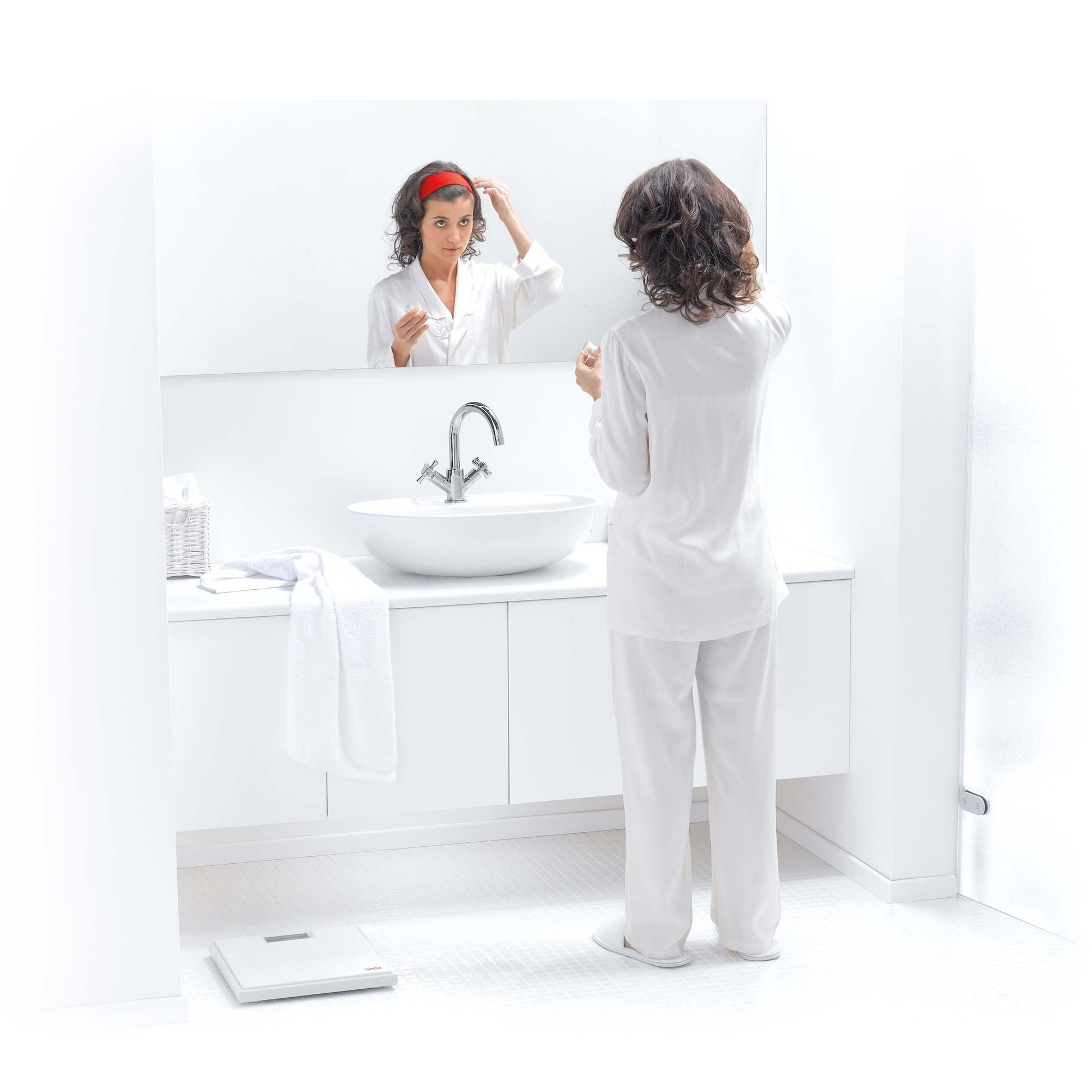 Lavender seca 803 - Digital Flat Scale with High-Quality Two-Component Rubber Surface