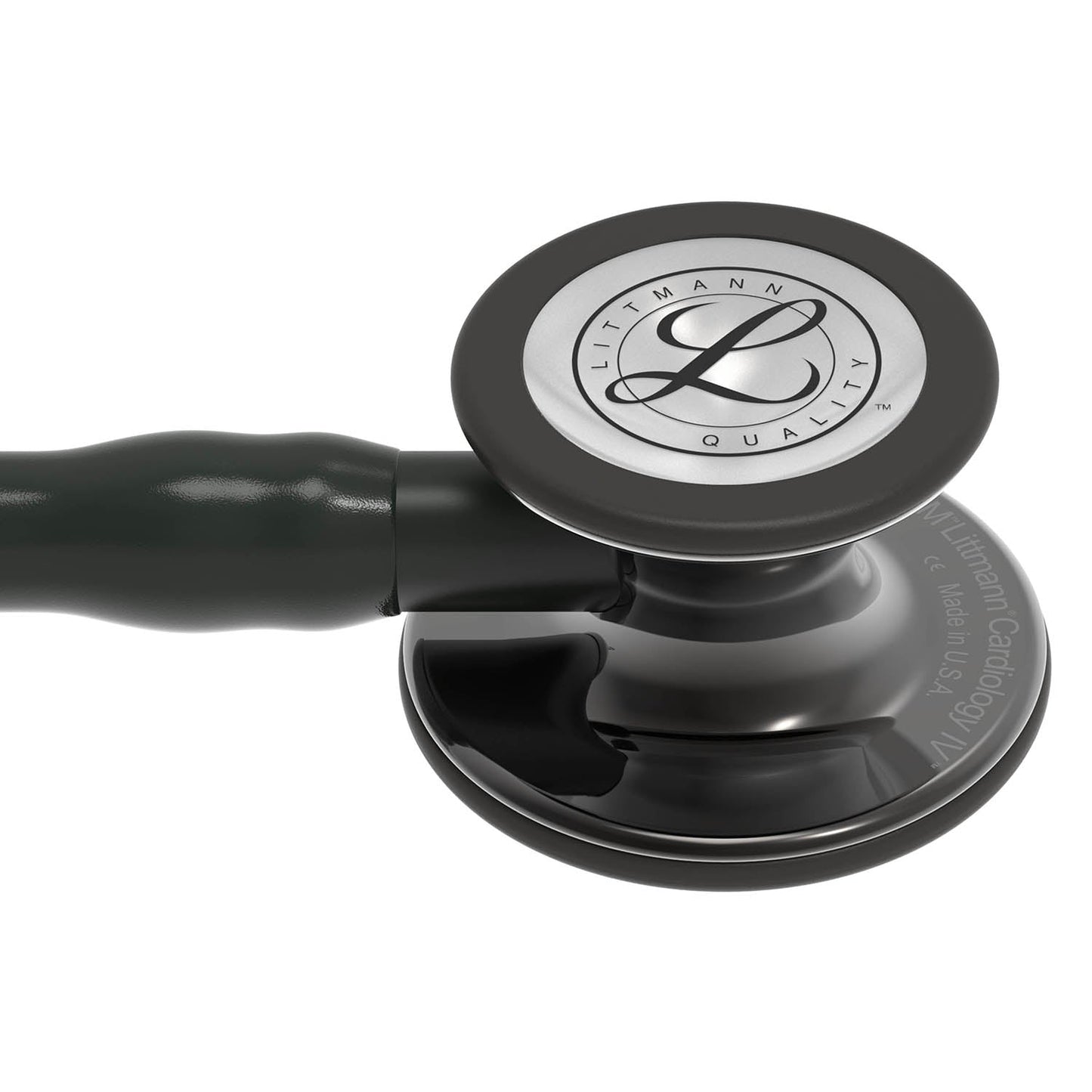 Dark Slate Gray Littmann Cardiology IV Diagnostic Stethoscope: Smoke & Black - Black Stem 6232