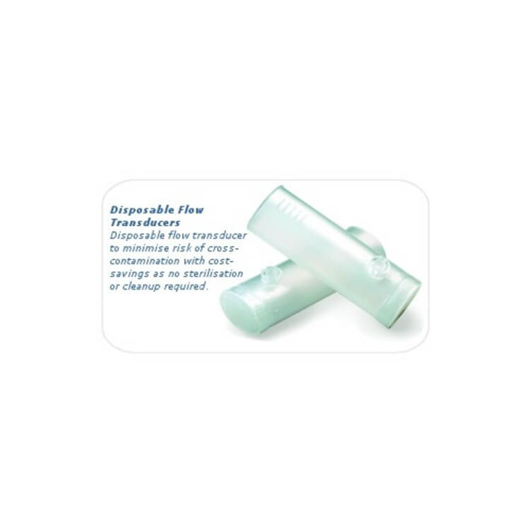 Welch Allyn Disposable Spirometry Flow Transducers for CardioPerfect Workstation and CP 200 (100 pack) - Medscope